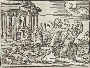 Mito de ACUARIO: Deucalin y Pirra lanzando piedras para repoblar la tierra