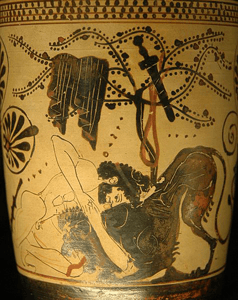 Mito de LEO: Heracles luchando con el Len de Nemea